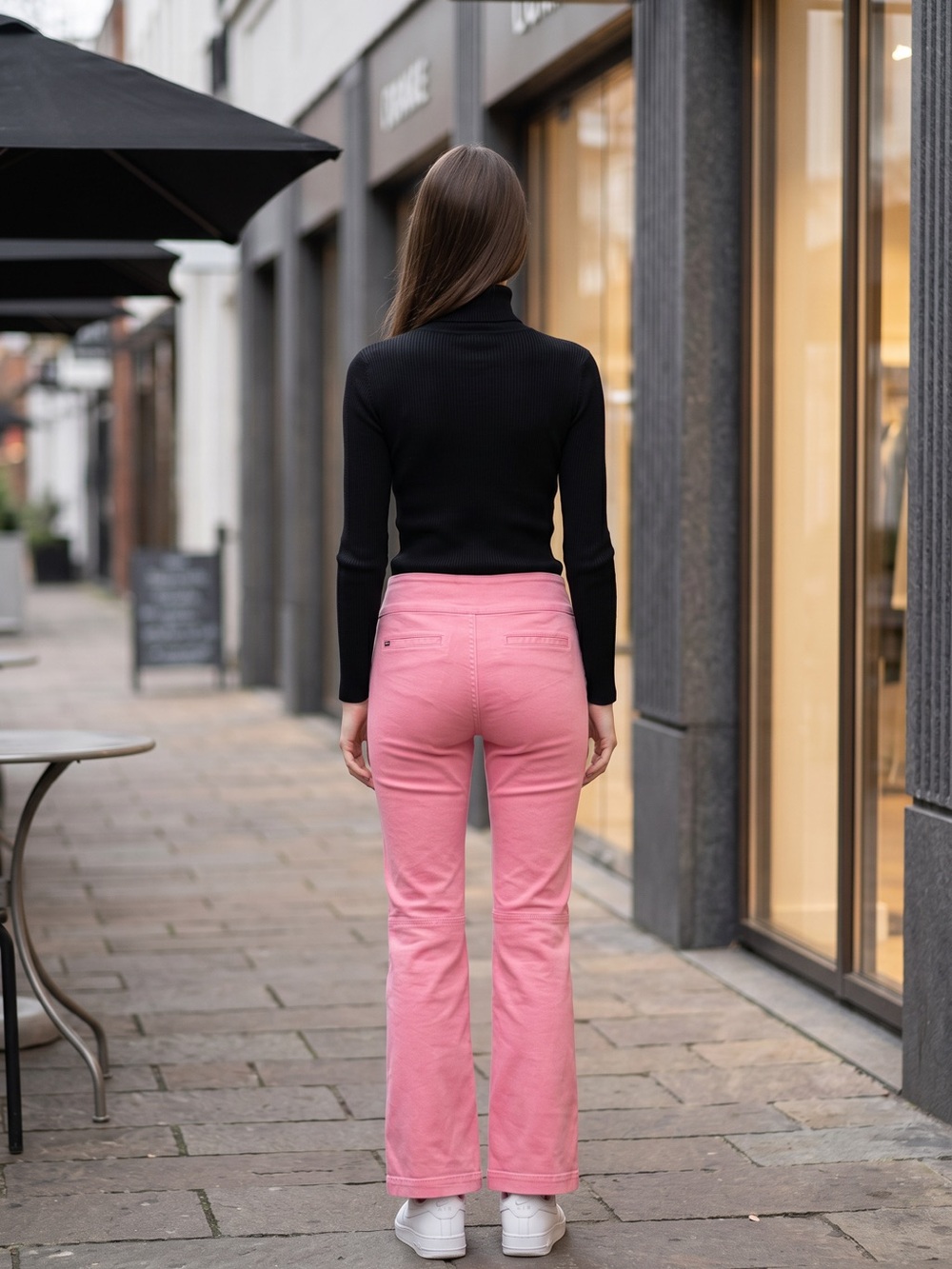 Alice + Olivia Primrose Pink Straight-Leg Pants - Picture 2 of 12